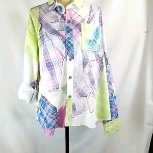 2 piece flannel lined tunic paint suit.
